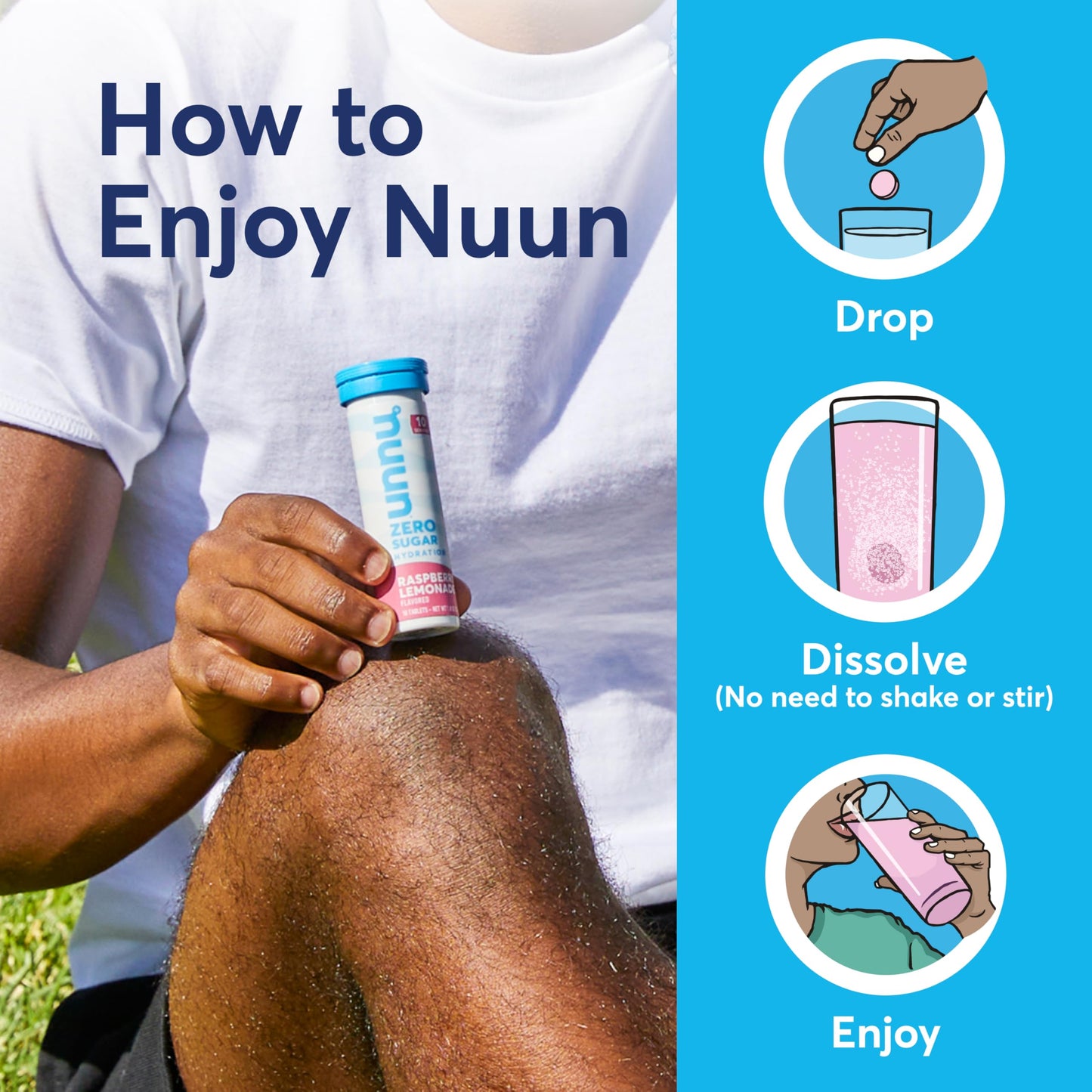 Nuun Hydration Vitamins Electrolyte Tablets, Mixed Fruit, 5 Essential Electrolytes for Hydration + Vitamin A, B6, C, D, E, with Magnesium, Vegan, Non-GMO, 4 Pack (48 Servings)