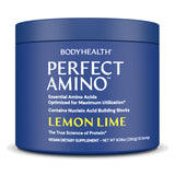 BodyHealth PerfectAmino Powder - BCAA and EAA Powder for Pre and Post Workout - Amino Acid Energy Drink for Men and Women to Support Lean Muscle and Recovery - Lemon Lime - 30 Servings