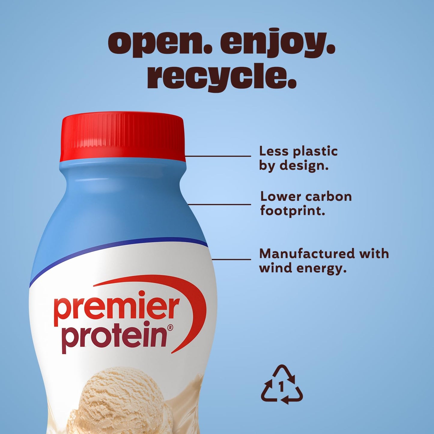 Premier Protein Shake, Vanilla, 30g Protein, No Added Sugar, 24 Vitamins & Minerals to Support Immune Health, Gluten-Free, 11.5 fl oz (12 Pack)