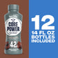 Core Power Elite High Protein Shake, Chocolate, 42g Bottle, 14oz, 12 Pack