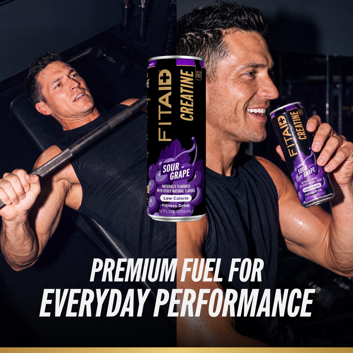 FITAID RX Recovery Blend Plus Creatine, Contains BCAAs, Glucosamine, Turmeric, B-Complex, Electrolytes, 12 Fl Oz (Pack of 12)