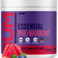 RAW Essential Pre-Workout Powder (Watermelon Grape) - Chris Bumstead Sports Nutrition Supplement for Men & Women - Preworkout Energy Powder with Caffeine, L-Citrulline, L-Tyrosine & Beta Alanine Blend