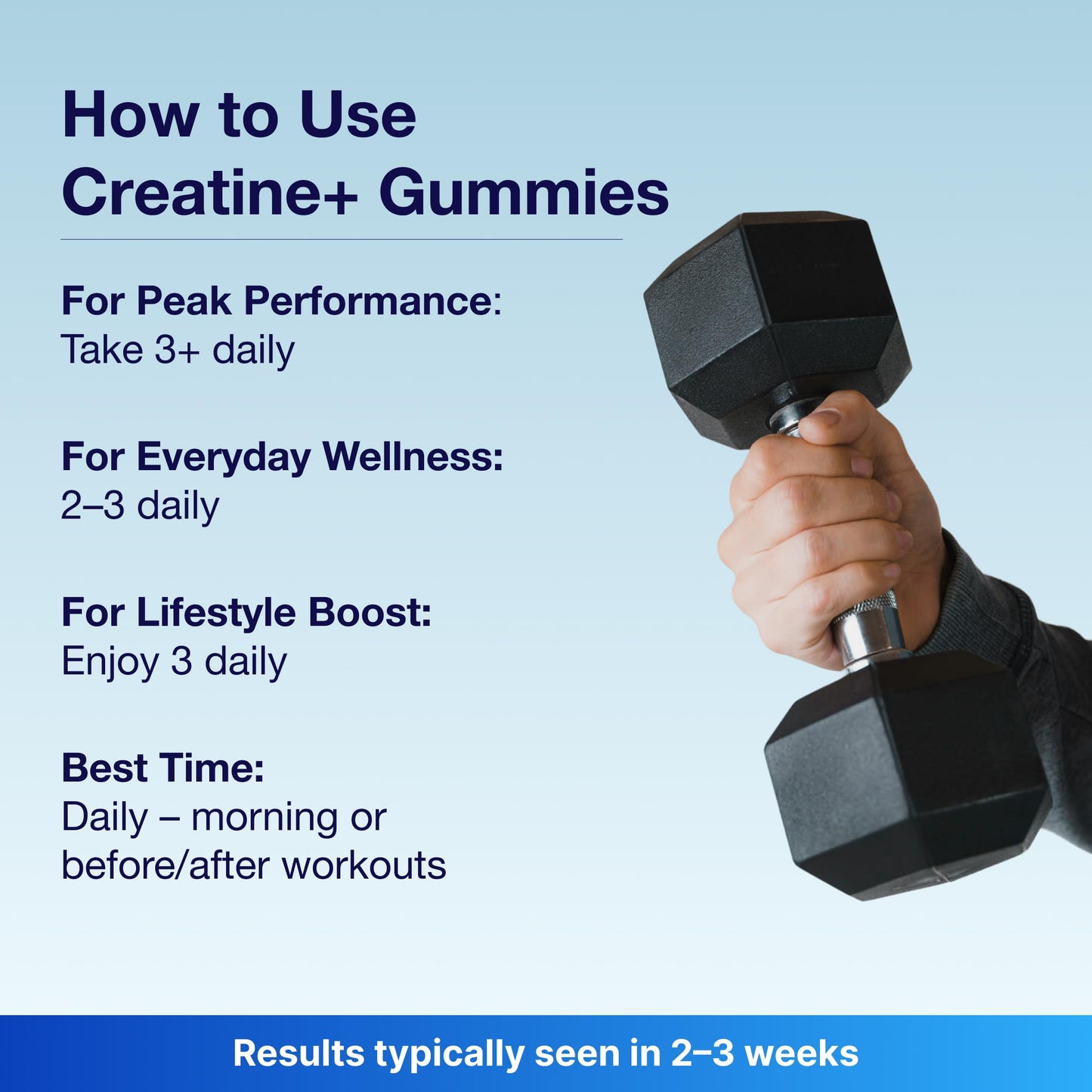 Bear Balanced Creatine Gummies for Men & Women - Creapure® Creatine Monohydrate, L-Theanine, L-Tyrosine & B12 for Muscle Growth, Strength, Focus, Energy & Health - Low Calorie, Sugar-Free, & Vegan