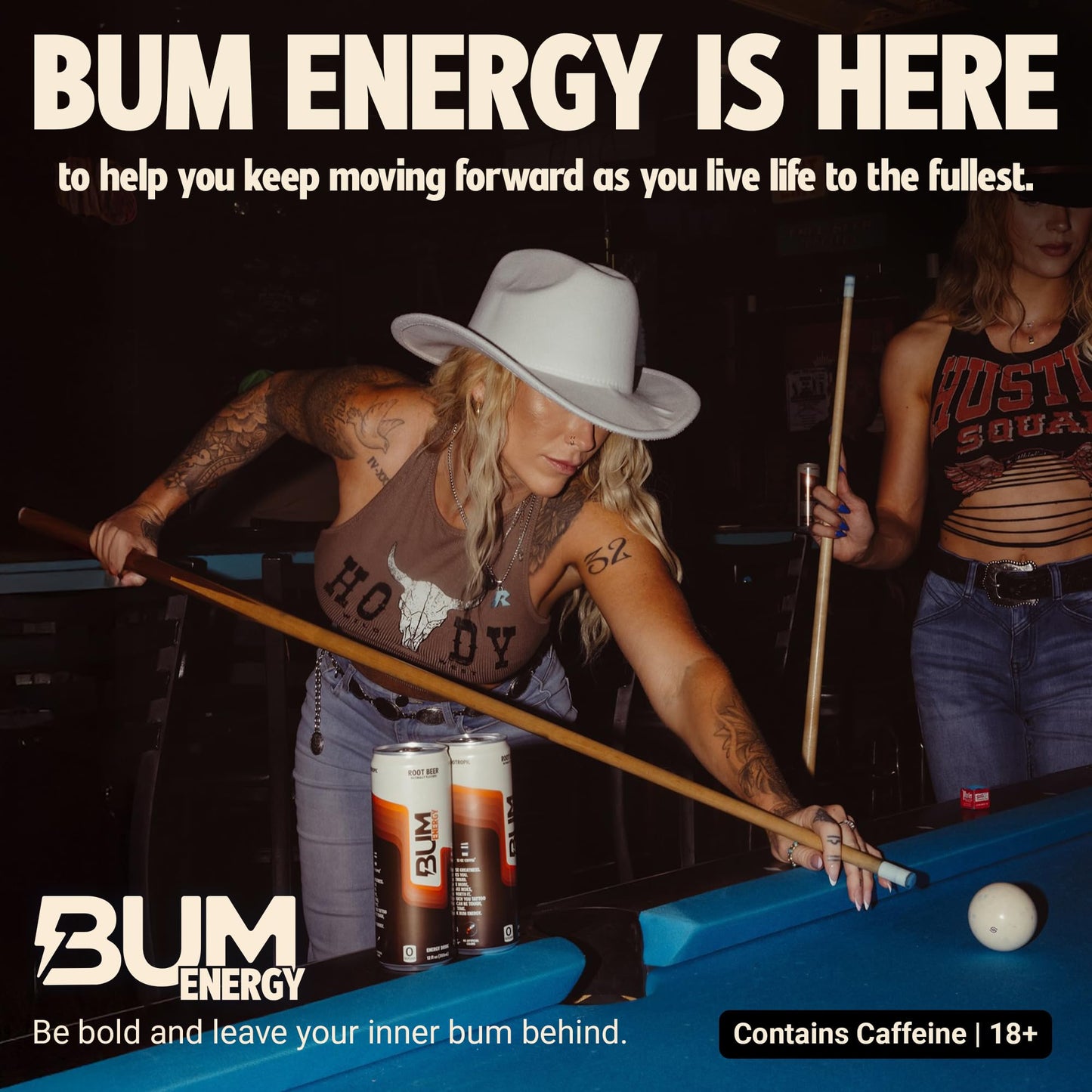 BUM Sugar-Free Energy Drink, Root Beer - Lightly Carbonated & No Artificial Colors, Natural Caffeine & Citicoline for Energy & Focus, Brain Boost & Workout Sports Beverage - 12 oz, Pack of 12