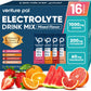Venture Pal High Sodium Sugar Free Electrolytes Powder Packet - Hydration Packets with Vitamin, Sodium & Potassium | Zero Calories | Vegan, Keto & Paleo Friendly Electrolyte Drink Mix - 16 Sticks