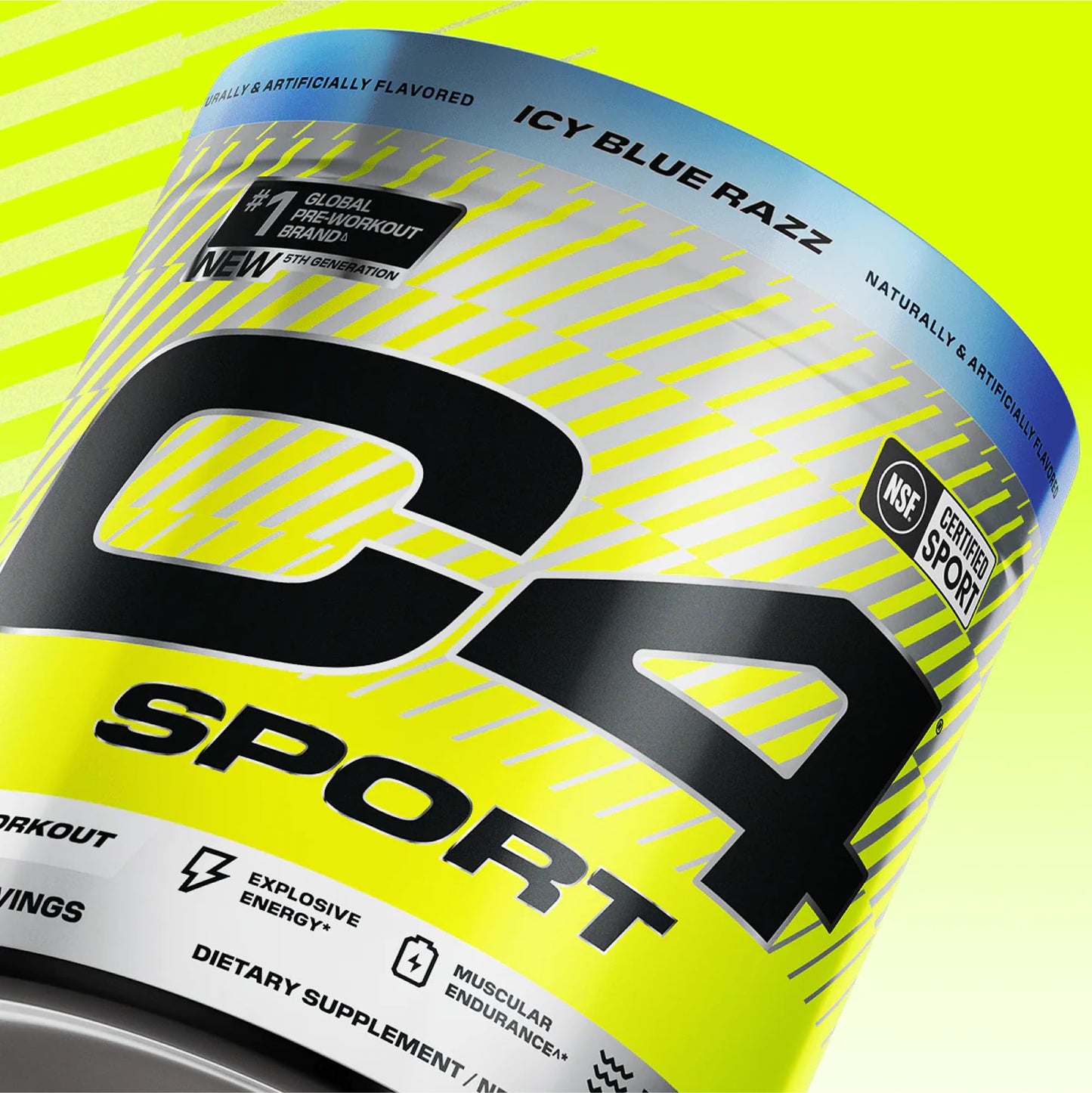 C4 Sport Pre Workout Powder - NSF Certified for Sport - Elite Hydration - 200mg Caffeine + Creatine + Beta-Alanine - Electrolytes and Energy Supplement - Hawaiian Punch, 20 Servings