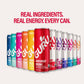 GURU Zero Sugar Energy Drink Variety Pack, Organic Sparkling Energy Drink with 140 MG Natural Caffeine & Coconut Water for Workouts, Performance & Midday Boost, Gluten Free, 6 Flavor Variety, 12 Fl Oz, 12 Pack